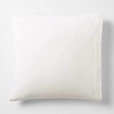 View Organic Cotton Gauze Crisp White Euro Bed Pillow Sham details