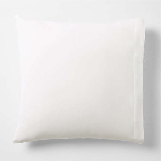 Supersoft Organic Cotton Gauze Crisp White Euro Bed Pillow Sham