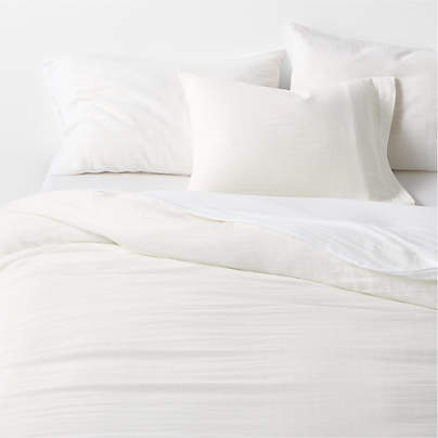 Supersoft Organic Cotton Gauze Crisp White King Duvet Cover