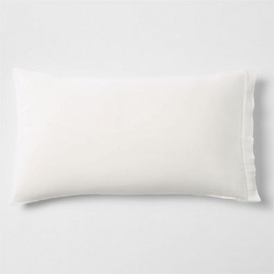 View Organic Cotton Gauze Crisp White King Bed Pillow Sham details