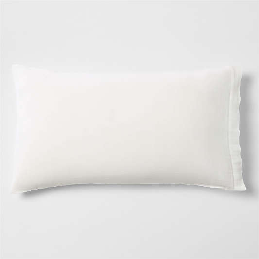 Organic Cotton Gauze Crisp White King Bed Pillow Sham