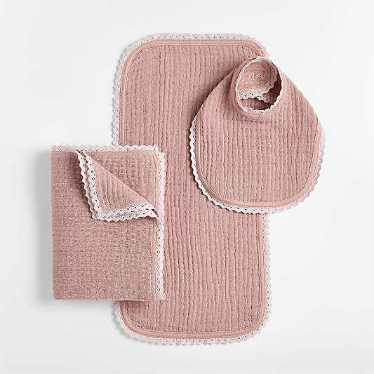 Supersoft Hushed Violet Organic Cotton Gauze Serenade Gift Set