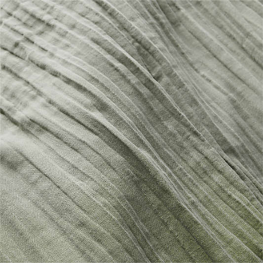 Supersoft Organic Cotton Gauze Shadow Sage  Full/Queen Duvet Cover