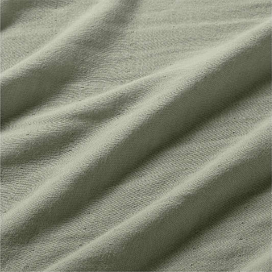 Organic Cotton Gauze Shadow Sage Green Bed Sheet Set