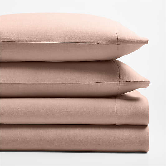 Supersoft Violet Rose 100% Organic Cotton Gauze Kids Full Sheet Set