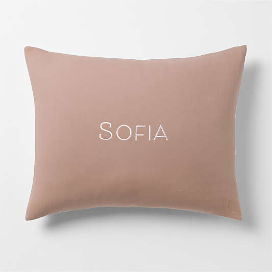 Supersoft Violet Rose Organic Cotton Gauze Kids Pillow Sham