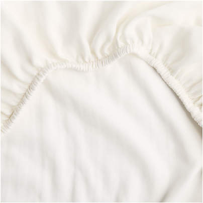 Supersoft Pampas Ivory Organic Cotton Gauze Baby Bassinet Sheet