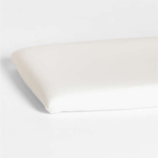 Supersoft Pampas Ivory Organic Cotton Gauze Baby Bassinet Sheet