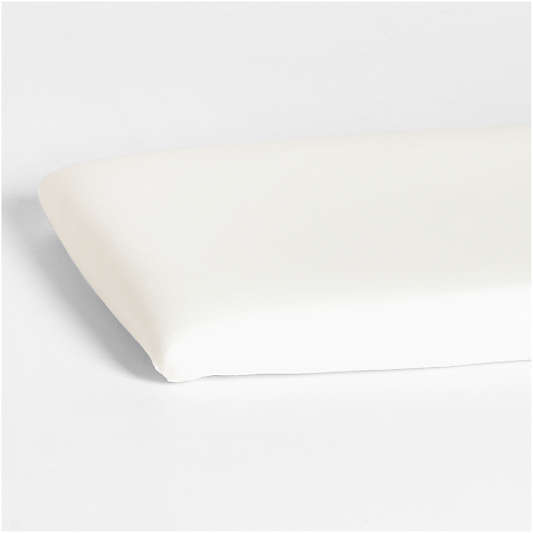 Supersoft Pampas Ivory Organic Cotton Gauze Baby Bassinet Sheet