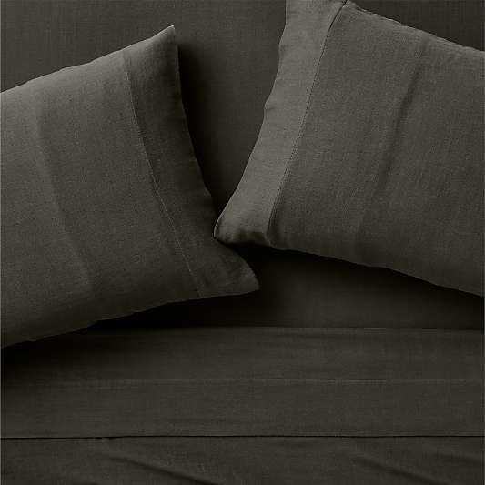 Organic Cotton Gauze Ficus Green Sheet Set