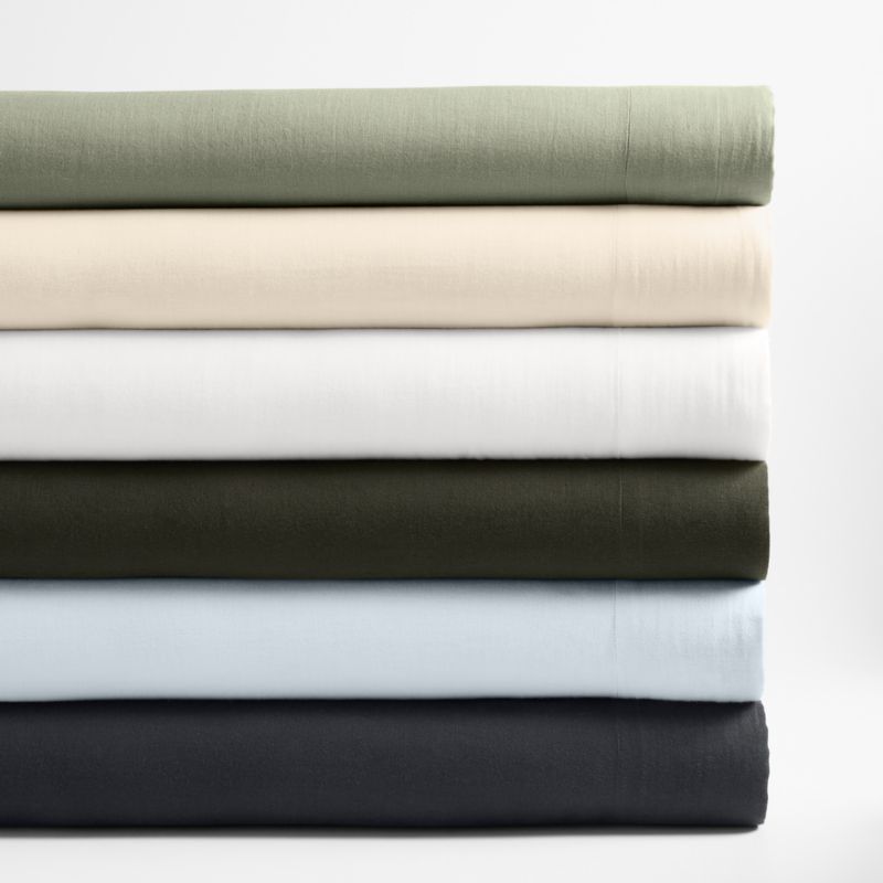Organic Cotton Gauze Ficus Green Full Bed Sheet Set - image 2 of 3
