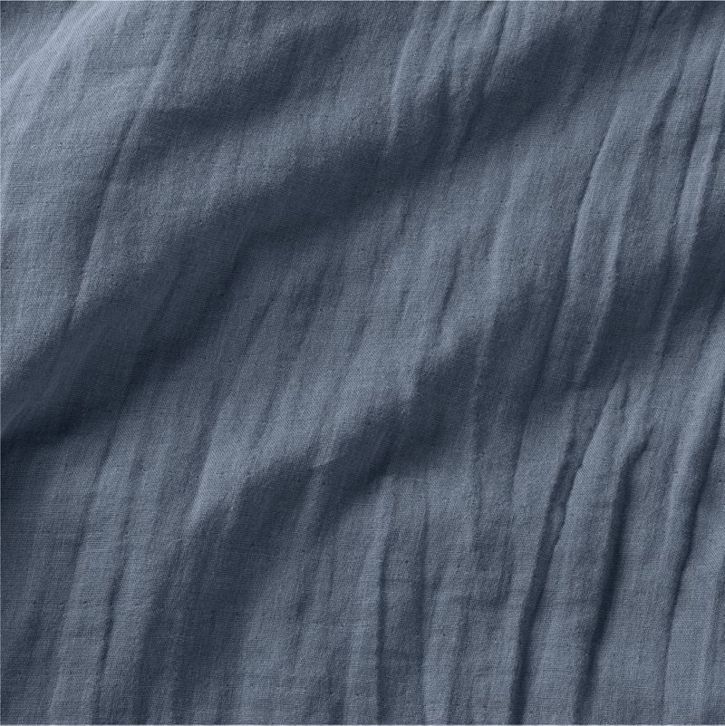 Supersoft Coy Blue 100% Organic Cotton Gauze Kids Full/Queen Duvet Cover - image 3 of 10