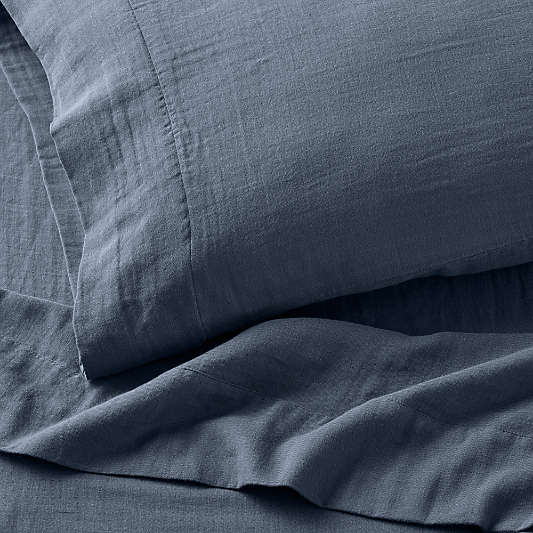 Supersoft Coy Blue 100% Organic Cotton Gauze Kids Sheet Set