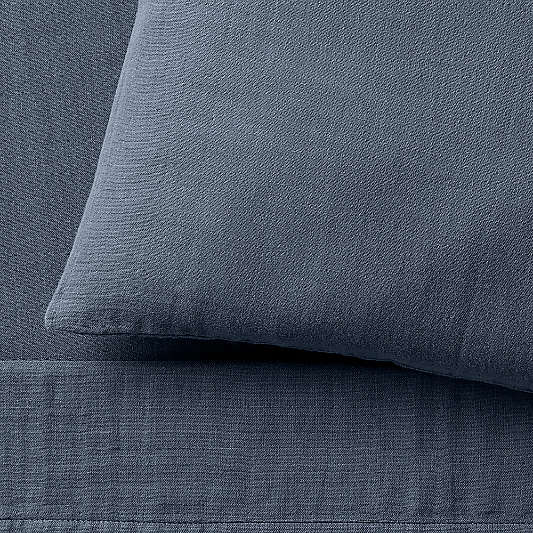Supersoft Coy Blue Organic Cotton Gauze Toddler Sheet Set