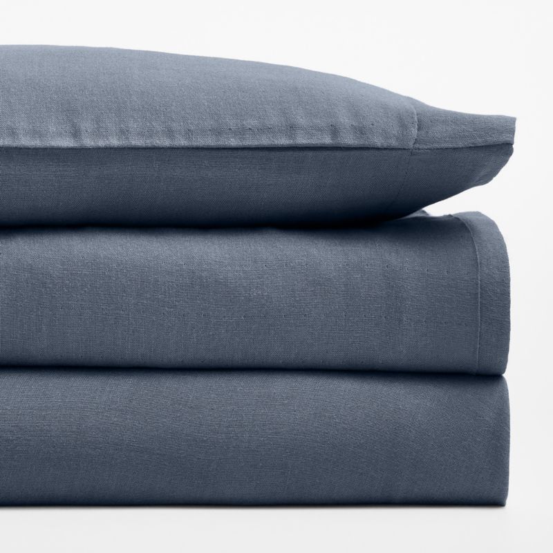 Supersoft Coy Blue Organic Cotton Gauze Toddler Sheet Set - image 2 of 3