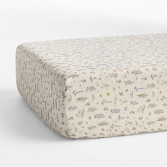 Supersoft Little Ducklings Organic Cotton Gauze Baby Crib Fitted Sheet