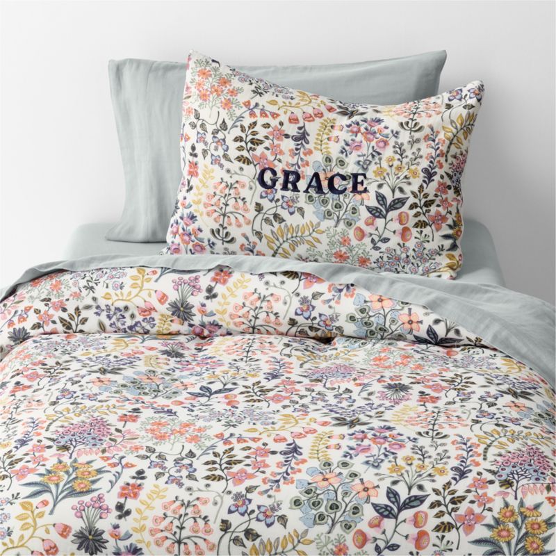Supersoft Marguerite Floral Organic Cotton Gauze Kids Pillow Sham - image 2 of 5