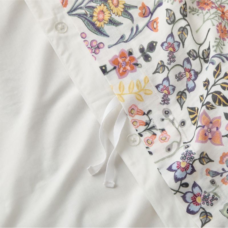 Supersoft Marguerite Floral 100% Organic Cotton Gauze Kids Twin Duvet Cover - image 3 of 9