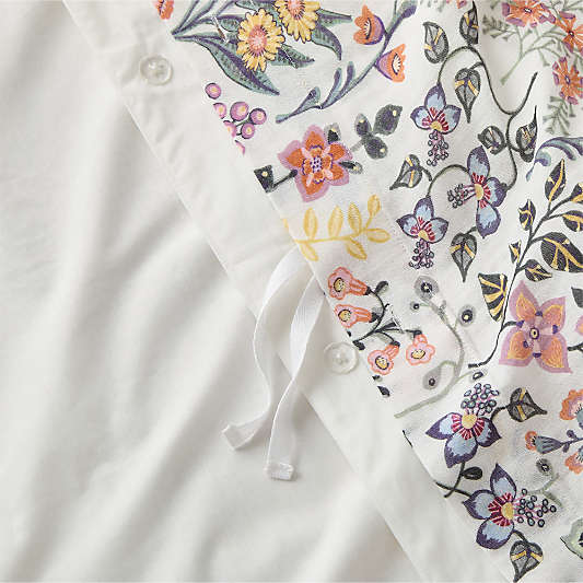 Supersoft Marguerite Floral 100% Organic Cotton Gauze Kids Duvet Cover