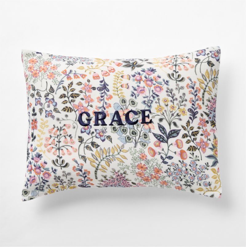 Supersoft Marguerite Floral Organic Cotton Gauze Kids Pillow Sham - image 1 of 5