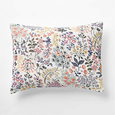 Supersoft Marguerite Floral Organic Cotton Gauze Kids Pillow Sham