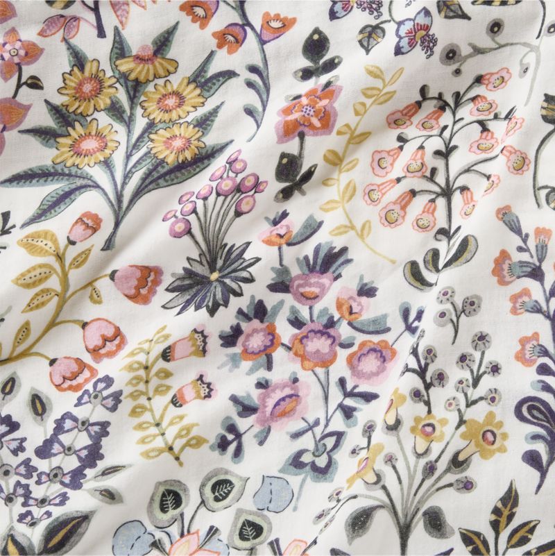 Supersoft Marguerite Floral 100% Organic Cotton Gauze Kids Twin Duvet Cover - image 2 of 9