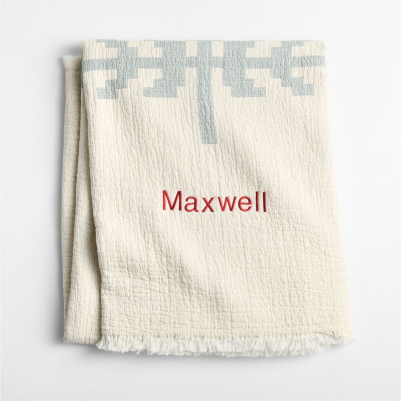 Supersoft Matelass Evergreen Tree Reversible Organic Cotton Kids Blanket - image 4 of 7