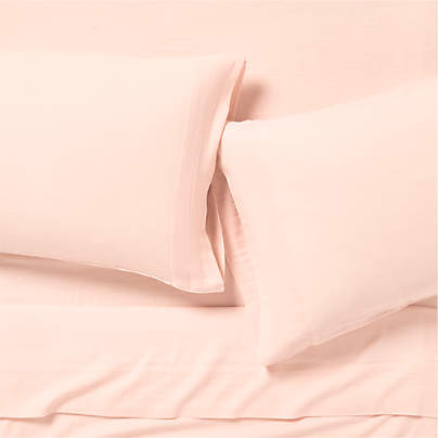 Supersoft Pale Pink Organic Cotton Gauze Kids Full Sheet Set