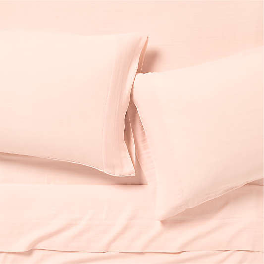 Supersoft Pale Pink Organic Cotton Gauze Kids Sheet Set