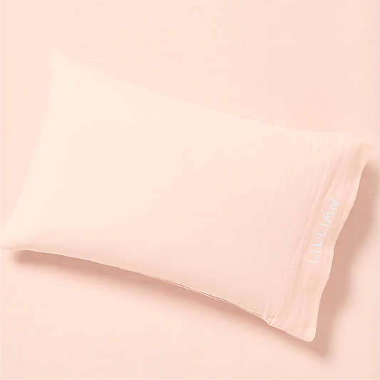 Supersoft Pale Pink Organic Cotton Gauze Kids Pillowcase