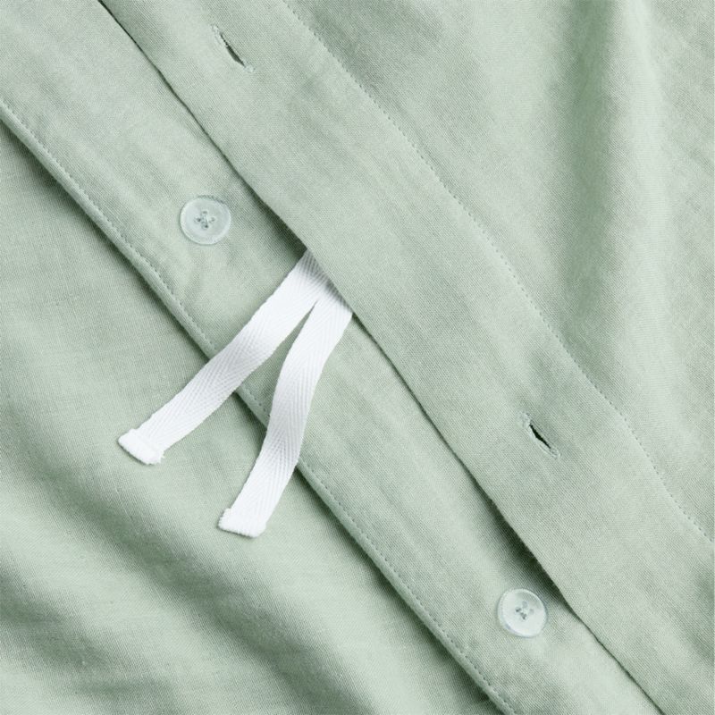 Supersoft Soft Green 100% Organic Cotton Gauze Toddler Duvet Cover - image 3 of 6