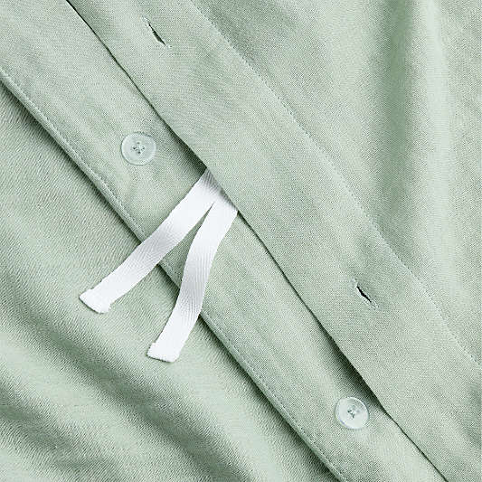 Supersoft Soft Green 100% Organic Cotton Gauze Toddler Duvet Cover