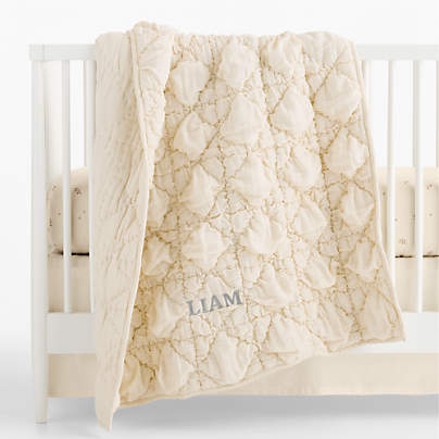 Supersoft Snuggle Puff Undyed 100% Organic Cotton Gauze Baby Crib Quilt