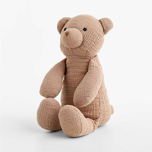 Supersoft Snuggle Cotton Gauze Bear Kids Stuffed Animal
