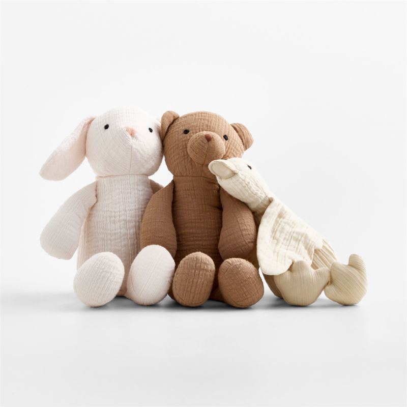 Supersoft Snuggle Cotton Gauze Bear Kids Stuffed Animal - image 1 of 3