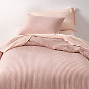 Cozy Cloud Plum Rose Washed Organic Cotton Kids Twin Quilt