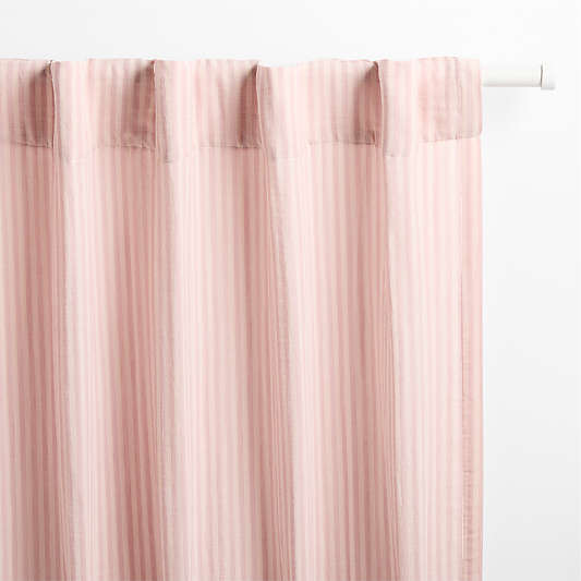 Supersoft Lilac Rose Striped Kids Curtain Panel