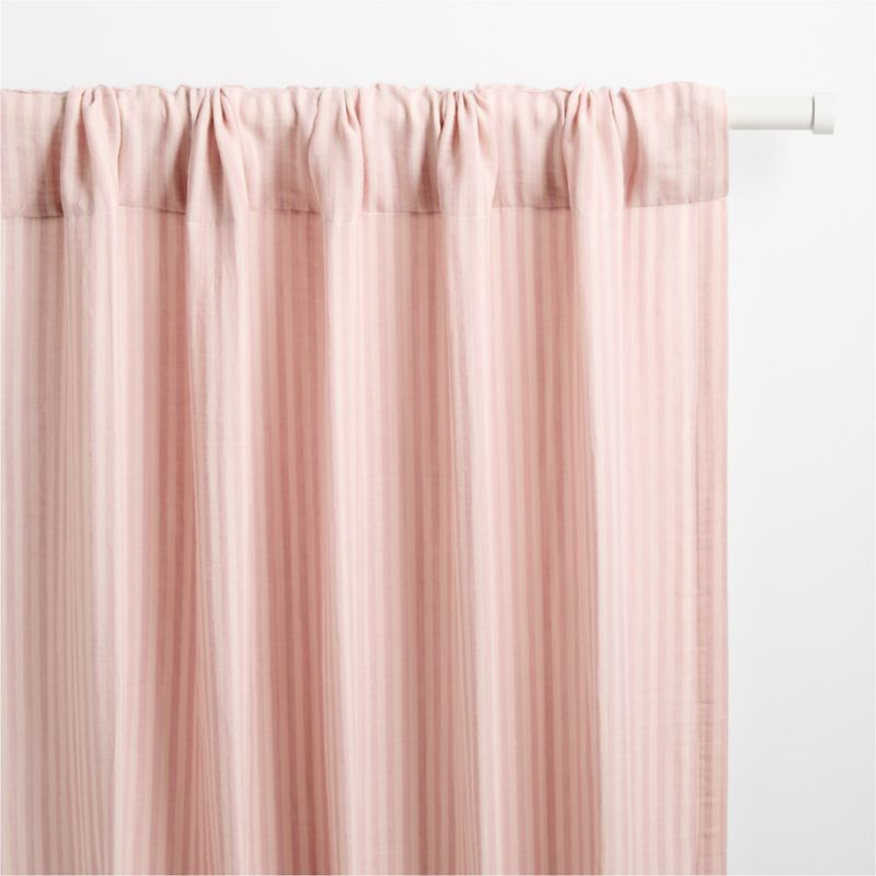 Supersoft Lilac Rose Striped Kids Curtain Panel 44"x63" - image 2 of 4