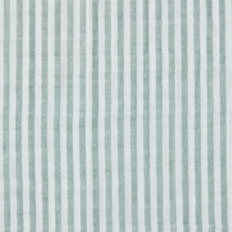 Supersoft Pine Green Striped Kids Curtain Panel 44"x63" - image 3 of 4