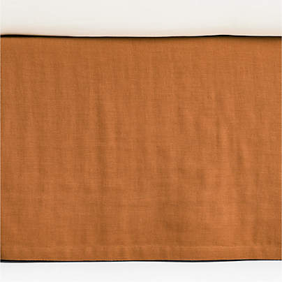 Supersoft Terracotta Organic Cotton Gauze Baby Crib Skirt