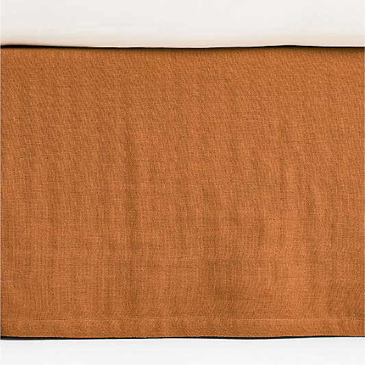 Supersoft Terracotta Organic Cotton Gauze Baby Crib Skirt