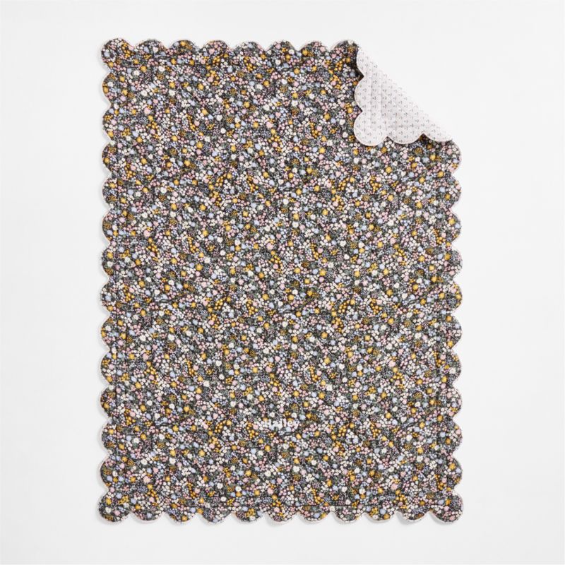 Supersoft Twilight Floral 100% Organic Cotton Voile Kids Twin Quilt - image 1 of 9