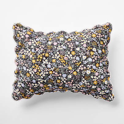 Supersoft Twilight Floral Organic Cotton Voile Kids Pillow Sham