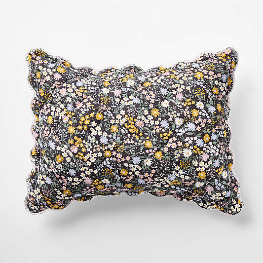 Supersoft Twilight Floral Organic Cotton Voile Kids Pillow Sham