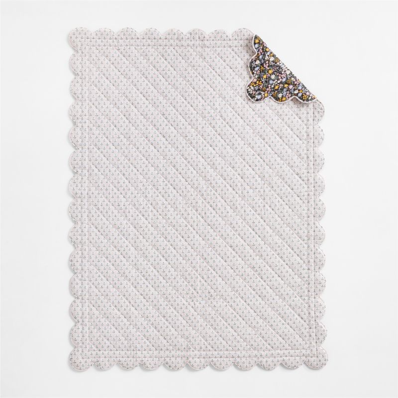 Supersoft Twilight Floral 100% Organic Cotton Voile Kids Twin Quilt - image 3 of 9