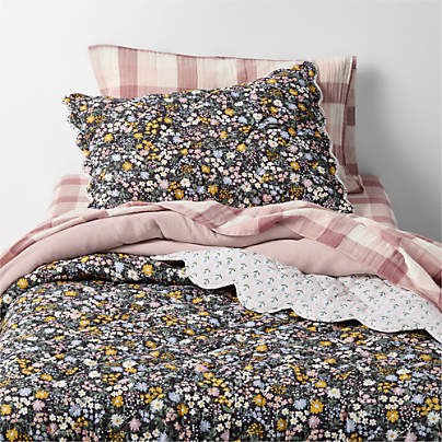 Supersoft Twilight Floral 100% Organic Cotton Voile Kids Twin Quilt
