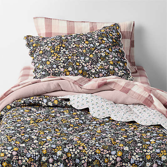 Supersoft Twilight Floral 100% Organic Cotton Voile Kids Quilt