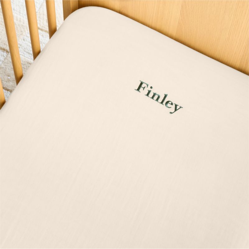 Supersoft Undyed 100% Organic Cotton Gauze Baby Crib Fitted Sheet - image 2 of 9
