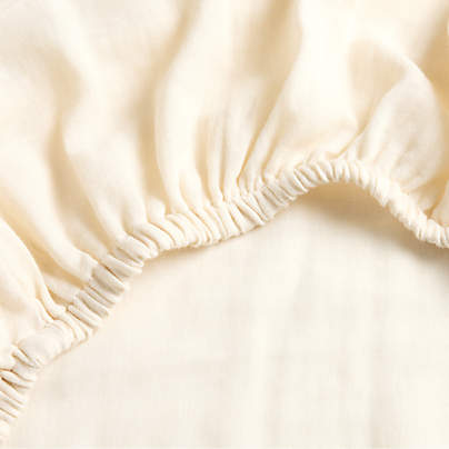 Supersoft Undyed Organic Cotton Gauze Baby Bassinet Sheet