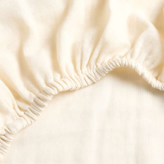 Supersoft Undyed 100% Organic Cotton Gauze Baby Bassinet Sheet